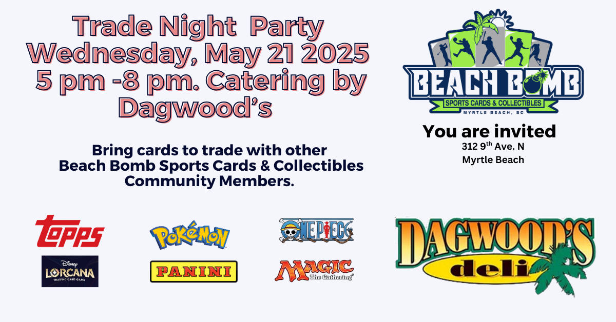 image shows Trading Night Party announcement